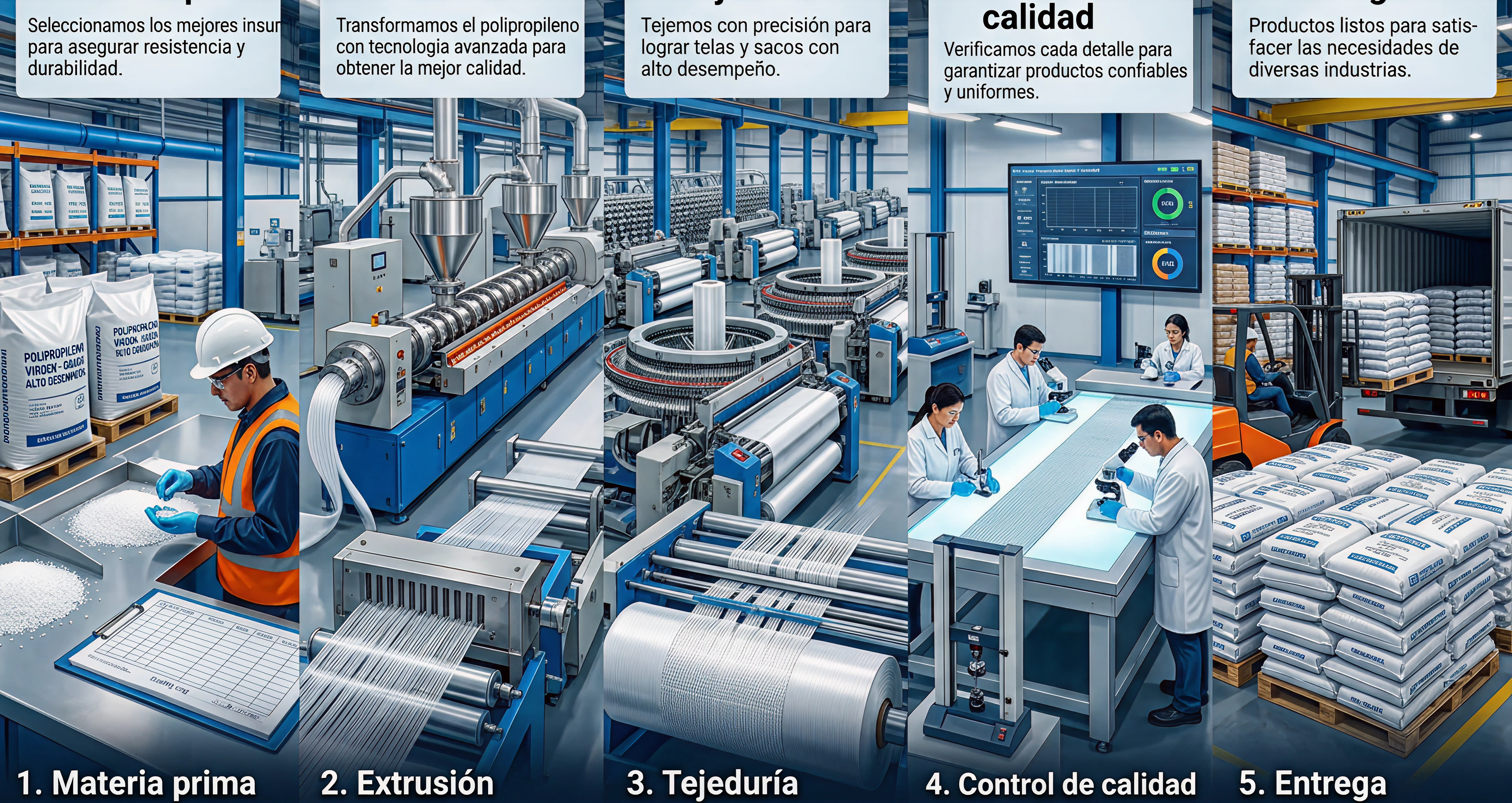 Maquinaria industrial Norsac — telares Starlinger